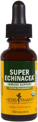 Super Echinacea, 1 fl oz (30 ml) by Herb Pharm, 補充劑，抗生素，紫錐花 HK 香港