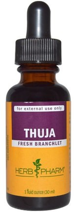 Thuja, 1 fl oz (30 ml) by Herb Pharm, 草藥，崖柏 HK 香港