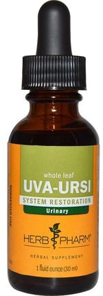 Uva-Ursi, Whole Leaf, 1 fl oz (30 ml) by Herb Pharm, 草藥，uva ursi HK 香港