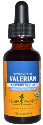 Valerian, 1 fl oz (30 ml) by Herb Pharm, 草藥，纈草 HK 香港