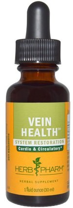 Vein Health, 1 fl oz (30 ml) by Herb Pharm, 健康，女性，靜脈曲張的護理 HK 香港