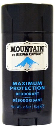 Maximum Protection Deodorant, Mountain, 2.8 oz (80 g) by Herban Cowboy, 洗澡，美容，除臭劑 HK 香港