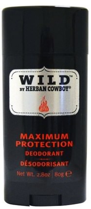 Maximum Protection Deodorant, Wild, 2.8 oz (80 g) by Herban Cowboy, 洗澡，美容，除臭劑 HK 香港