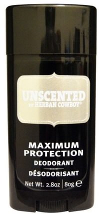 Unscented, Deodorant, 2.8 oz (80 g) by Herban Cowboy, 洗澡，美容，除臭劑 HK 香港