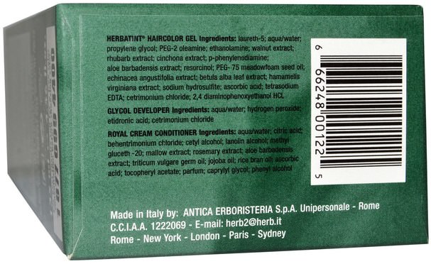 草藥灰 - Herbatint, Permanent Herbal Haircolor Gel, 4C, Ash Chestnut, 4.56 fl oz (135 ml)