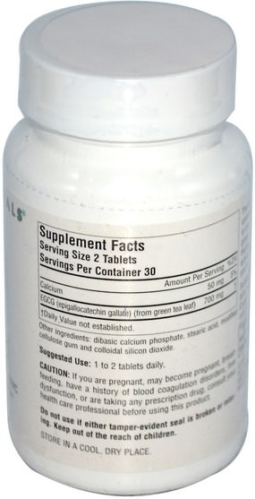 草藥，egcg - Source Naturals, EGCG, 350 mg, 60 Tablets