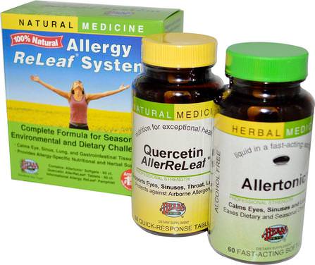Allergy ReLeaf System, 2 Bottles, 60 Sofgels/Tablets by Herbs Etc., 健康，過敏，過敏 HK 香港