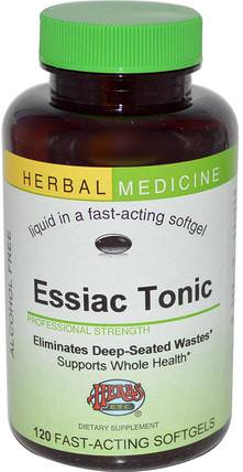 Essiac Tonic, Alcohol Free, 120 Fast-Acting Softgels by Herbs Etc., 健康，抗應激，補品，essiac（esiak） HK 香港