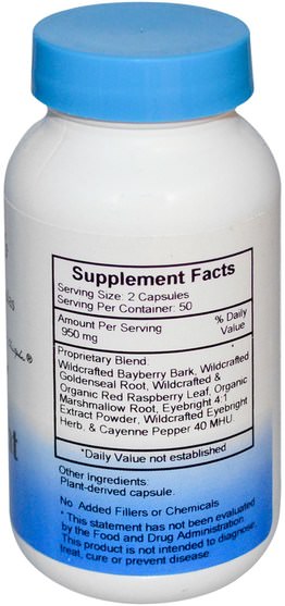 草藥，小米草 - Christophers Original Formulas, Herbal Eyebright Formula, 475 mg, 100 Veggie Caps