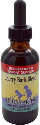 Cherry Bark Blend, 2 fl oz (59 ml) by Herbs for Kids, 健康，肺和支氣管，草藥，野櫻桃樹皮 HK 香港