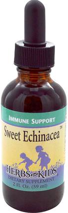 Sweet Echinacea, 2 fl oz (59 ml) by Herbs for Kids, 補充劑，抗生素，紫錐花液體，健康，免疫系統 HK 香港