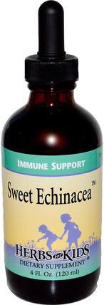 Sweet Echinacea, 4 fl oz (120 ml) by Herbs for Kids, 補充劑，抗生素，紫錐花液體，健康，免疫系統 HK 香港