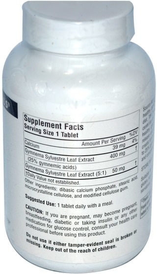 草藥，健身房 - Source Naturals, Gymnema Sylvestre, 450 mg, 120 Tablets