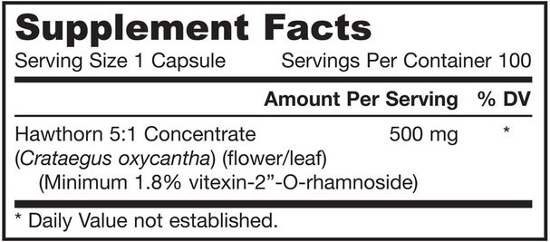 草藥，山楂，草藥 - Jarrow Formulas, Hawthorn, 500 mg, 100 Capsules