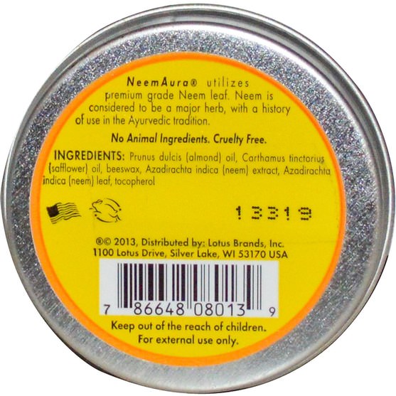 草藥，草藥 - Neemaura Naturals Inc, Neem Skin Salve, 1 oz (30 ml)