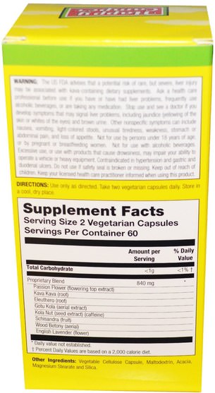 草藥，卡瓦卡瓦，健康，心情 - Natural Balance, Happy Camper, 120 Vegetarian Capsules