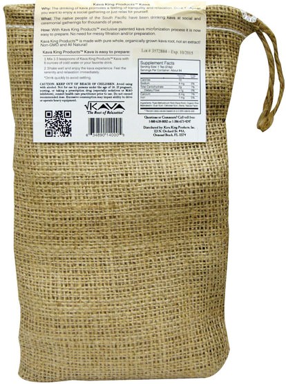 草藥，卡瓦卡瓦 - Kava King Products Inc, Instant Drink Mix, Vanilla Shake, 1/2 lb (226.8 g)