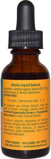 草藥，khella - Herb Pharm, Khella, Mature Seed, 1 fl oz (29.6 ml)