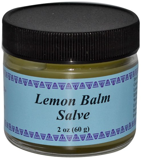 草藥，檸檬香蜂蜜梅利莎，草藥藥膏 - WiseWays Herbals, Lemon Balm Salve, 2 oz (60 g)