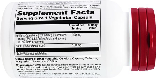 草藥，蕁麻刺痛，蕁麻根 - Solaray, Nettle Root Extract, 300 mg, 60 Veggie Caps