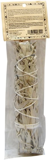 草藥，鼠尾草，香薰精油，香 - Sage Spirit, Native American Incense, White Sage, Large, 6-7 Inches