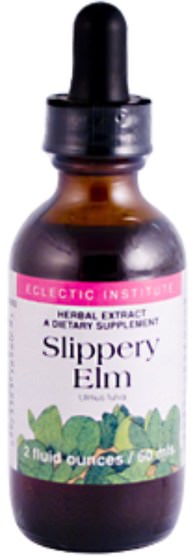 草藥，滑榆樹 - Eclectic Institute, Slippery Elm, 2 fl oz (60 ml)