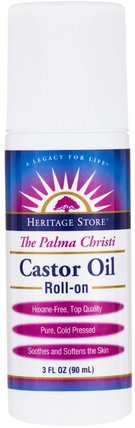 Castor Oil Roll-On, 3 fl oz (90 ml) by Heritage Stores, 健康，皮膚，蓖麻油 HK 香港
