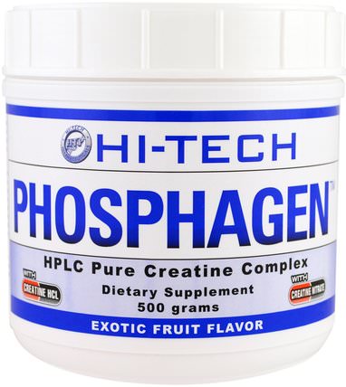 Phosphagen, Exotic Fruit Flavor, 500 g by Hi Tech Pharmaceuticals, 運動，肌酸 HK 香港