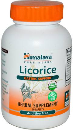 Licorice, Gastric Support, 60 Caplets by Himalaya Herbal Healthcare, 草藥，甘草根（dgl），adaptogen HK 香港