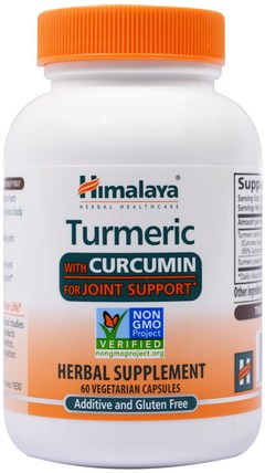 Turmeric, 60 Veggie Caps by Himalaya Herbal Healthcare, 補充劑，抗氧化劑，薑黃素 HK 香港