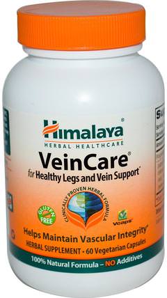 VeinCare, 60 Veggie Caps by Himalaya Herbal Healthcare, 美容，抗衰老，女性，靜脈曲張護理 HK 香港