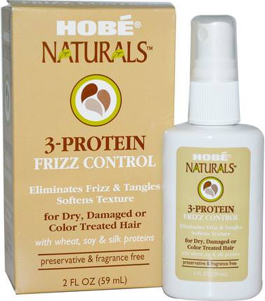 3-Protein Frizz Control, 2 fl oz (59 ml) by Hobe Labs, 洗澡，美容，髮型定型凝膠 HK 香港