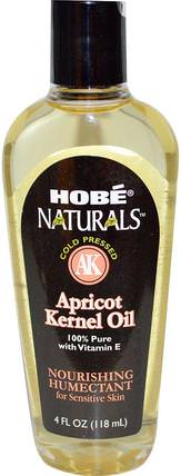 Naturals, Apricot Kernel Oil, 4 fl oz (118 ml) by Hobe Labs, 健康，皮膚，按摩油，杏仁油 HK 香港