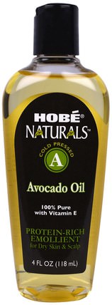 Naturals, Avocado Oil, 4 fl oz (118 ml) by Hobe Labs, 健康，皮膚，鱷梨油，按摩油 HK 香港
