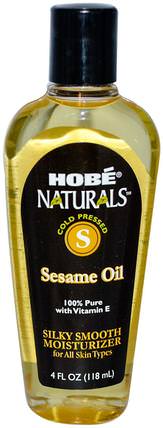 Naturals, Sesame Oil, 4 fl oz (118 ml) by Hobe Labs, 健康，皮膚，按摩油 HK 香港