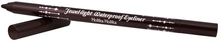 Jewel Light Waterproof Eyeliner, Brown Amber, 2.2 g by Holika Holika, 洗澡，美容，化妝，眼線 HK 香港