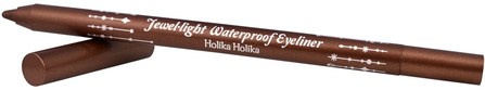 Jewel Light Waterproof Eyeliner, Light Brown, 2.2 g by Holika Holika, 洗澡，美容，化妝，眼線 HK 香港
