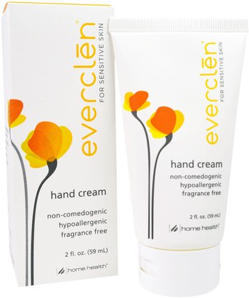 Everclen, Hand Cream, 2 fl oz (59 ml) by Home Health, 洗澡，美容，護手霜 HK 香港