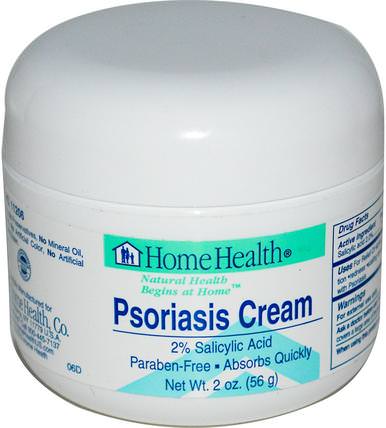 Psoriasis Cream, 2 oz (56 g) by Home Health, 洗澡，美容，牛皮癬和濕疹，牛皮癬 HK 香港