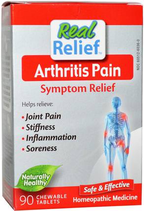 Arthritis Pain Symptom Relief, 90 Chewable Tablets by Homeolab USA, 補充劑，順勢療法緩解疼痛 HK 香港