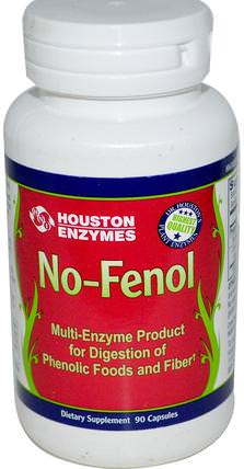 No-Fenol, Multi-Enzyme, 90 Capsules by Houston Enzymes, 補充劑，消化酶 HK 香港