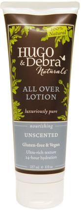 All Over Lotion, Unscented, 8 fl oz (237 ml) by Hugo Naturals, 洗澡，美容，潤膚露 HK 香港