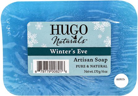 Artisan Soap Bar, Snowman Winters Eve, 6 oz (170 g) by Hugo Naturals, 洗澡，美容，禮品套裝，皮膚護理 HK 香港