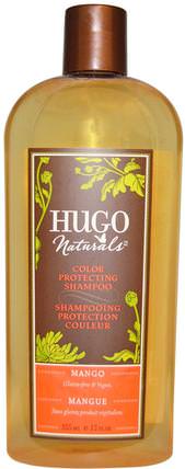 Color Protecting Shampoo, Mango, 12 fl oz (355 ml) by Hugo Naturals, 洗澡，美容，頭髮，頭皮，洗髮水，護髮素 HK 香港