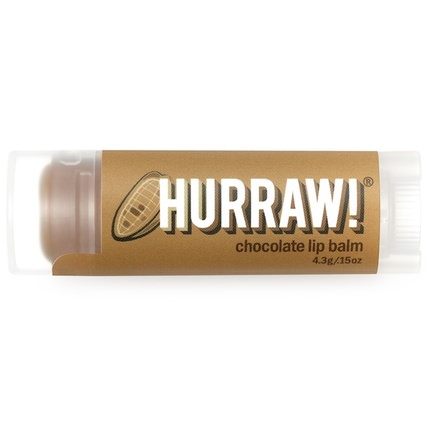 Lip Balm, Chocolate.15 oz (4.3 g) by Hurraw! Balm, 洗澡，美容，唇部護理，唇膏 HK 香港