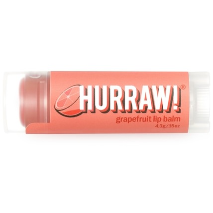 Lip Balm, Grapefruit.15 oz (4.3 g) by Hurraw! Balm, 洗澡，美容，唇部護理，唇膏 HK 香港