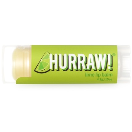 Lip Balm, Lime.15 oz (4.3 g) by Hurraw! Balm, 洗澡，美容，唇部護理，唇膏 HK 香港