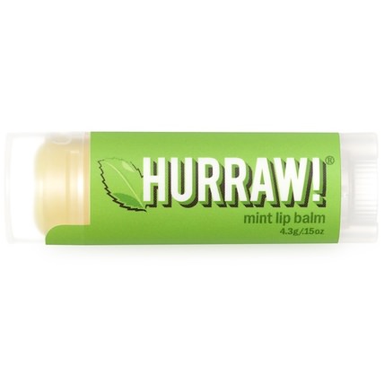 Lip Balm, Mint.15 oz (4.3 g) by Hurraw! Balm, 健康 HK 香港