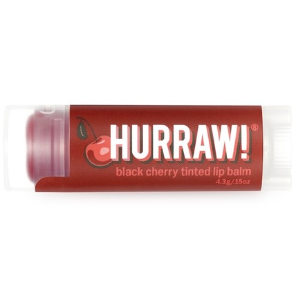 Tinted Lip Balm, Black Cherry.15 oz (4.3 g) by Hurraw! Balm, 洗澡，美容，唇部護理，唇膏 HK 香港