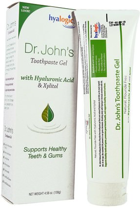Mint, 4.58 oz (130 g) by Hyalogic Dr. Johns Toothpaste Gel, 沐浴，美容，口腔牙齒護理，牙齒美白，牙膏 HK 香港
